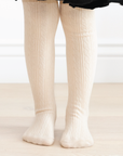 Vanilla Cable Knit Tights