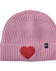 Blush Terry Heart Beanie