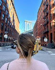 Hand-painted Yellow Taxi Cab Hair Clip
