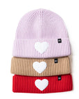 Blush Terry Heart Beanie
