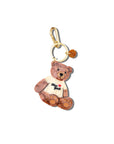 Hand-painted New York Teddy Bear Keychain
