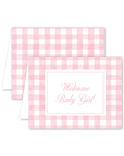 Gingham Baby Pink