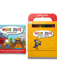 Travel Coloring Book Kit - Work Zone