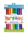 Stampables: Double-Ended Brush & Stamp Markers (Set of 18)