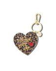 Hand-painted New York Loves You Heart Bag Charm + Keychain | Eco-Friendly