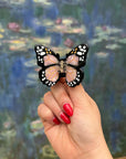 Hand-painted Mini Monarch Butterfly Claw Hair Clip | Eco-Friendly
