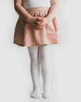 White Cable Knit Tights