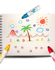 Jumbo Jots Dual Tip Dinosaur Stamp Markers - Set of 8