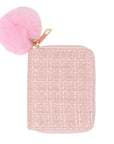 Pink Tweed Wallet