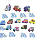 Trucks and a Bus Little Matching Game