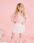 Coquette Bow Knit Sweater - Kids Boutique Clothing