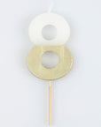 Gold Dipped Number Candles (1-8)
