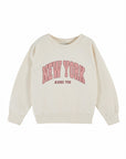 Cream & Pink New York Avec Toi Sweatshirt- Emile et Ida