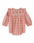 Vichy Rose Gingham Bubble- Emile et Ida