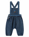 Denim Embroidered Overalls- Emile et Ida