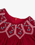 Tartine et Chocolat Red Fine Corduroy Dress