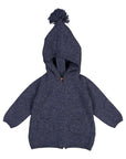 Burnou Cashmere Jacket - Marled Blue