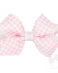 Gingham Moonstitch Edge Bow- Assorted