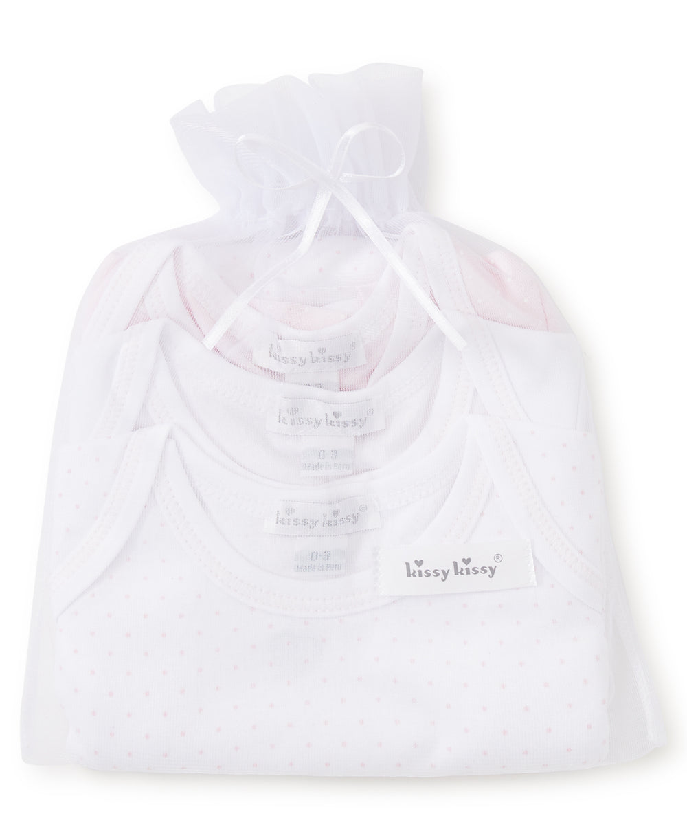 3 Pack Onesie Set- Pink