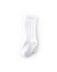 White Cable Knit Tights