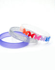 SPR24-Butterflies Satin Shades Purple Bangles