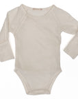 Organic Cotton Pointelle Raglan Sleeve Onesie