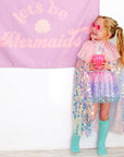 Pink Mermaid Shimmer Cape