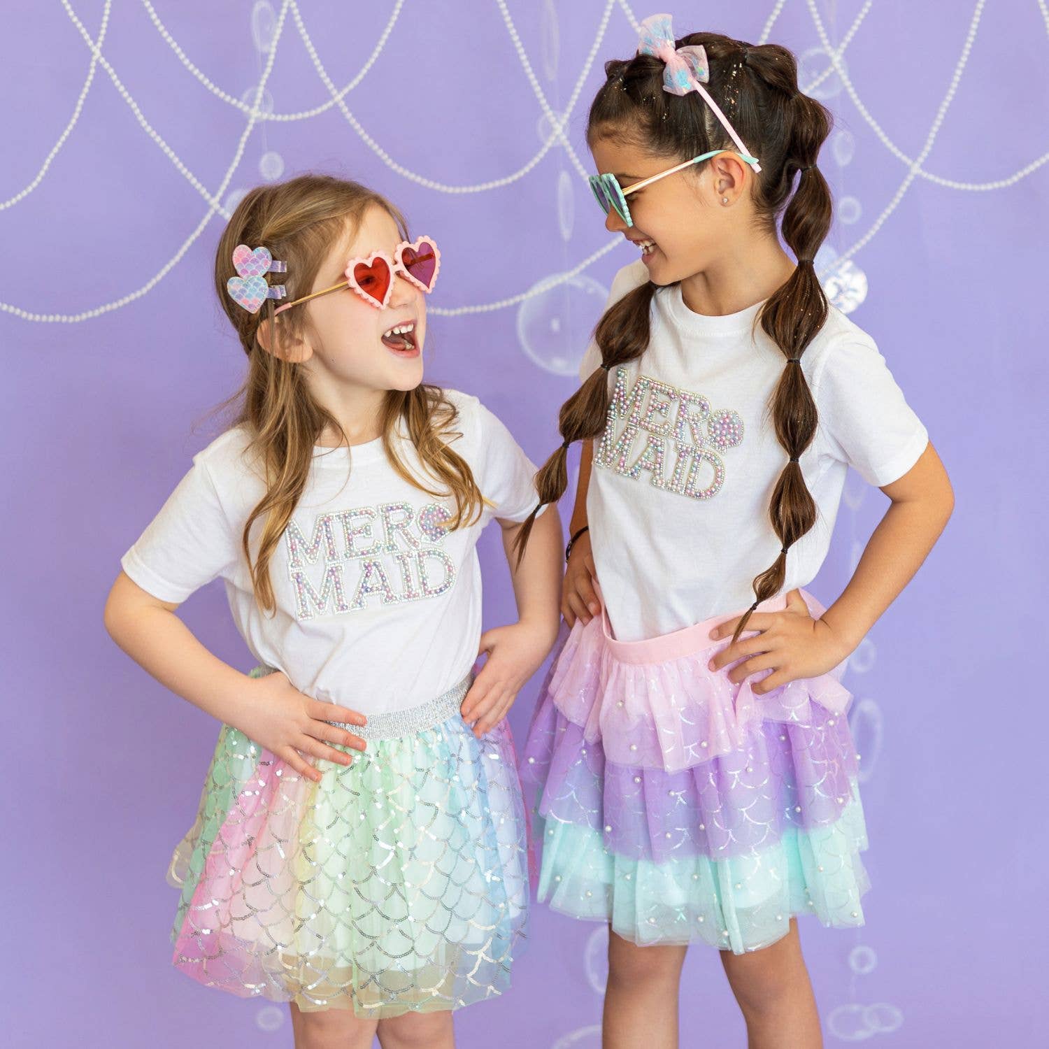 Mermaid Pearl Scalloped Tutu Skirt - Kids - Spring/Summer