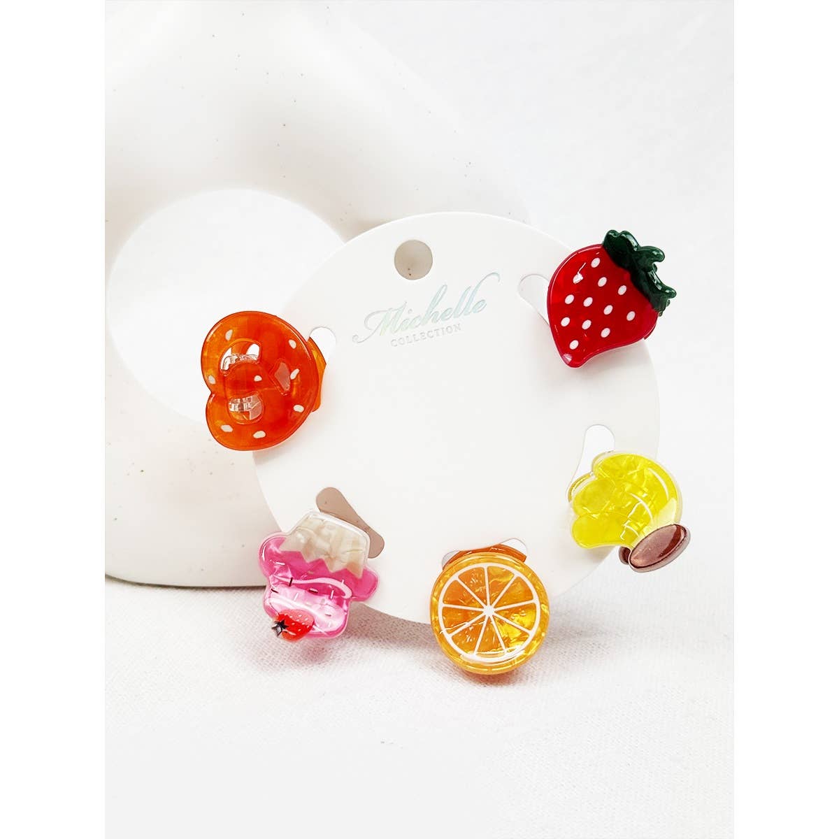 Mini Fruit Hair Clips
