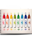 Jumbo Jots Dual Tip Dinosaur Stamp Markers - Set of 8
