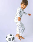 The Organic Long Sleeve Pajama Set [Soccer]