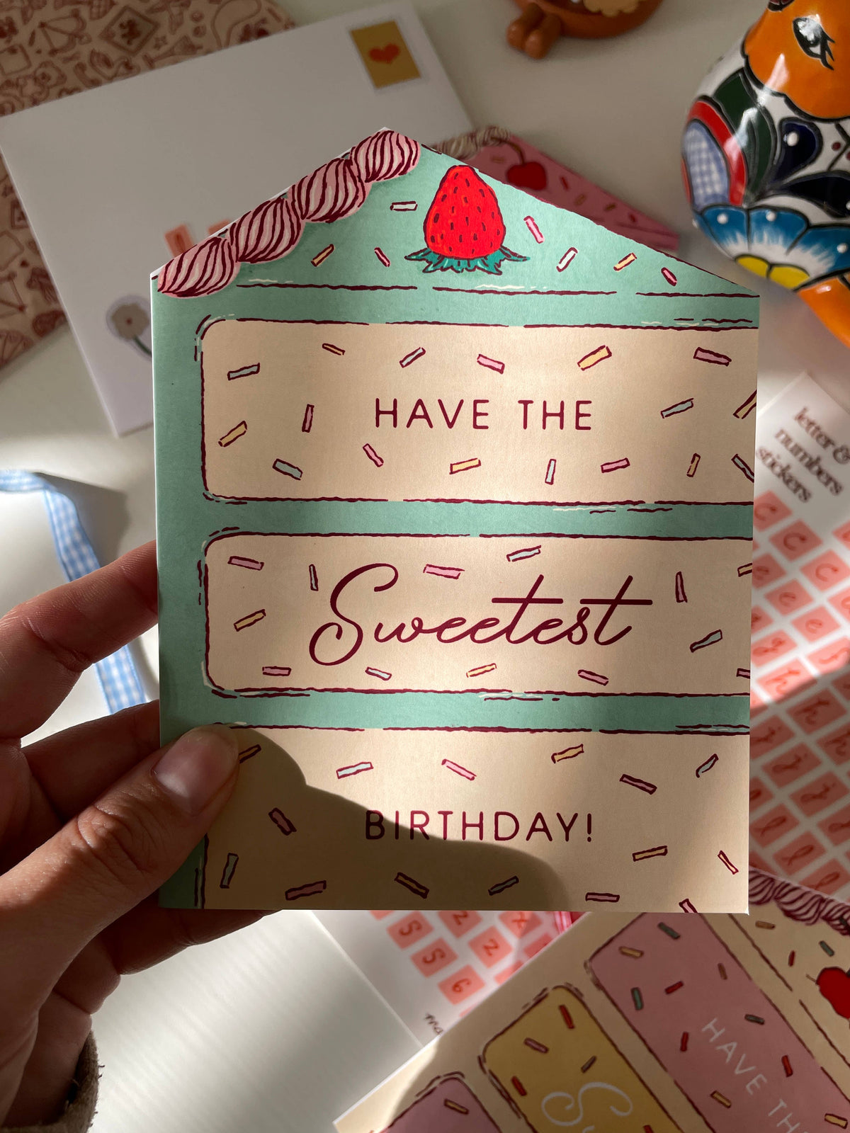 Birthday Cake Slice Greeting Card