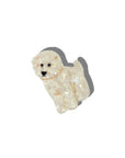 Hand-painted Bichon Frisé Dog Claw Hair Clip