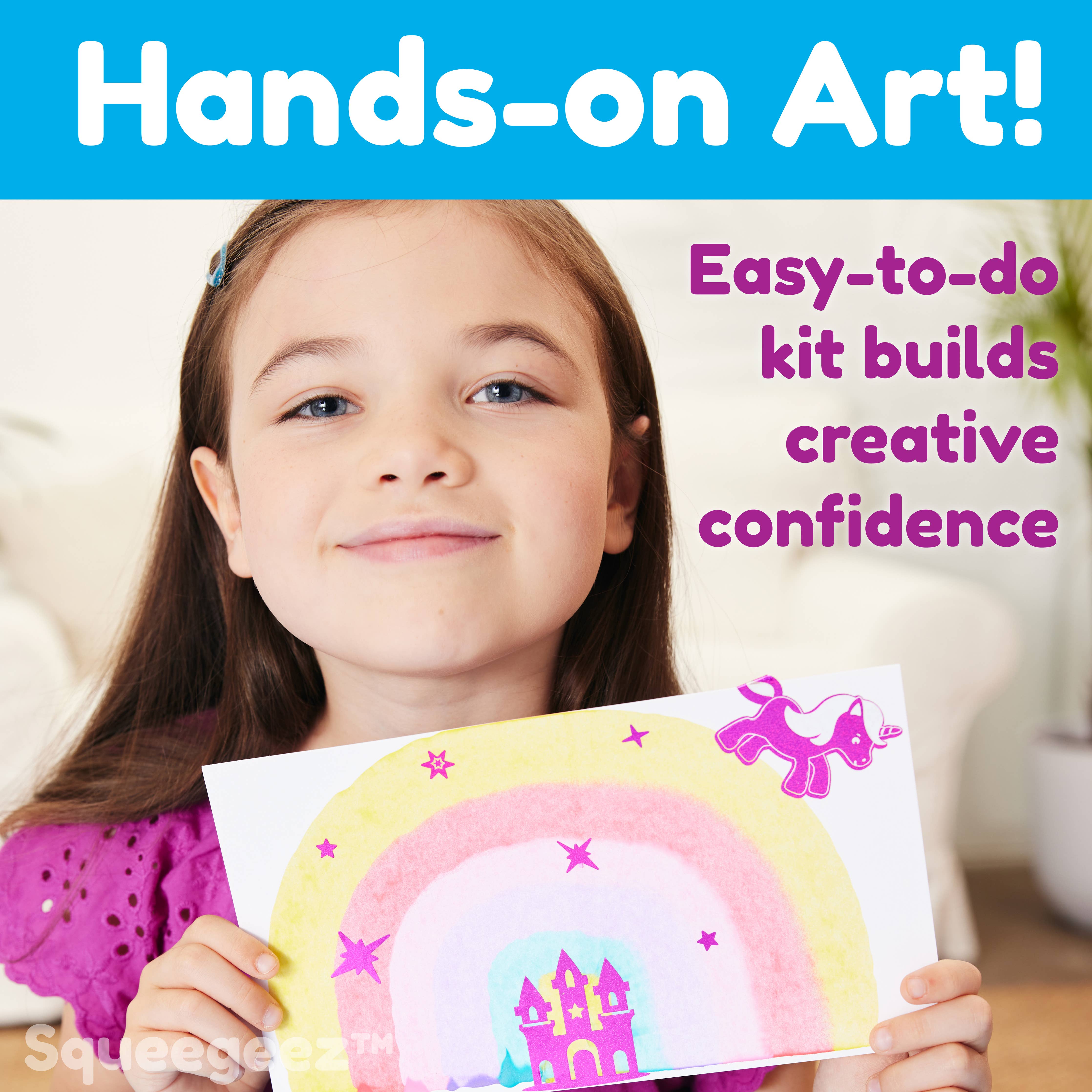 Squeegeez Magic Reveal Art Unicorn Paint Set for Kids