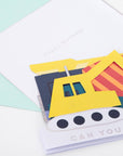 Construction Vehicles Birthday Card