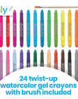 Watercolor Gel Crayons - 6