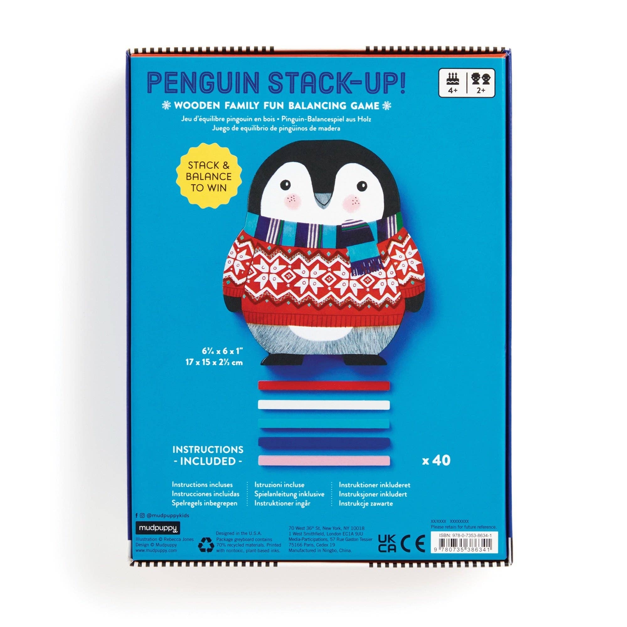 Penguin Stack-up Wooden Balancing Game