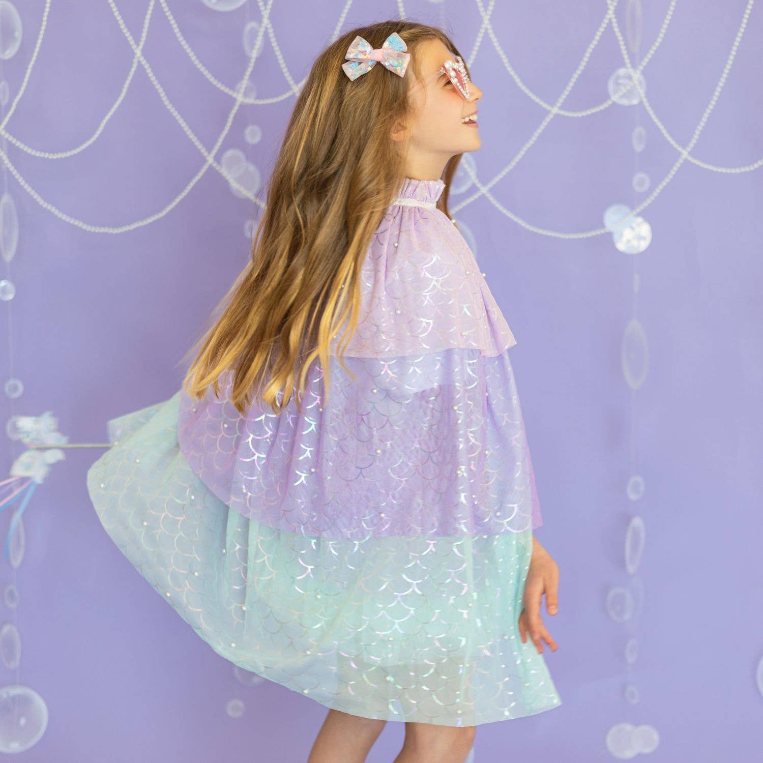 Mermaid Pearl Cape - Kids Dress Up Cape