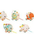 Pure Pull-Along Animal Bead Maze Display x9