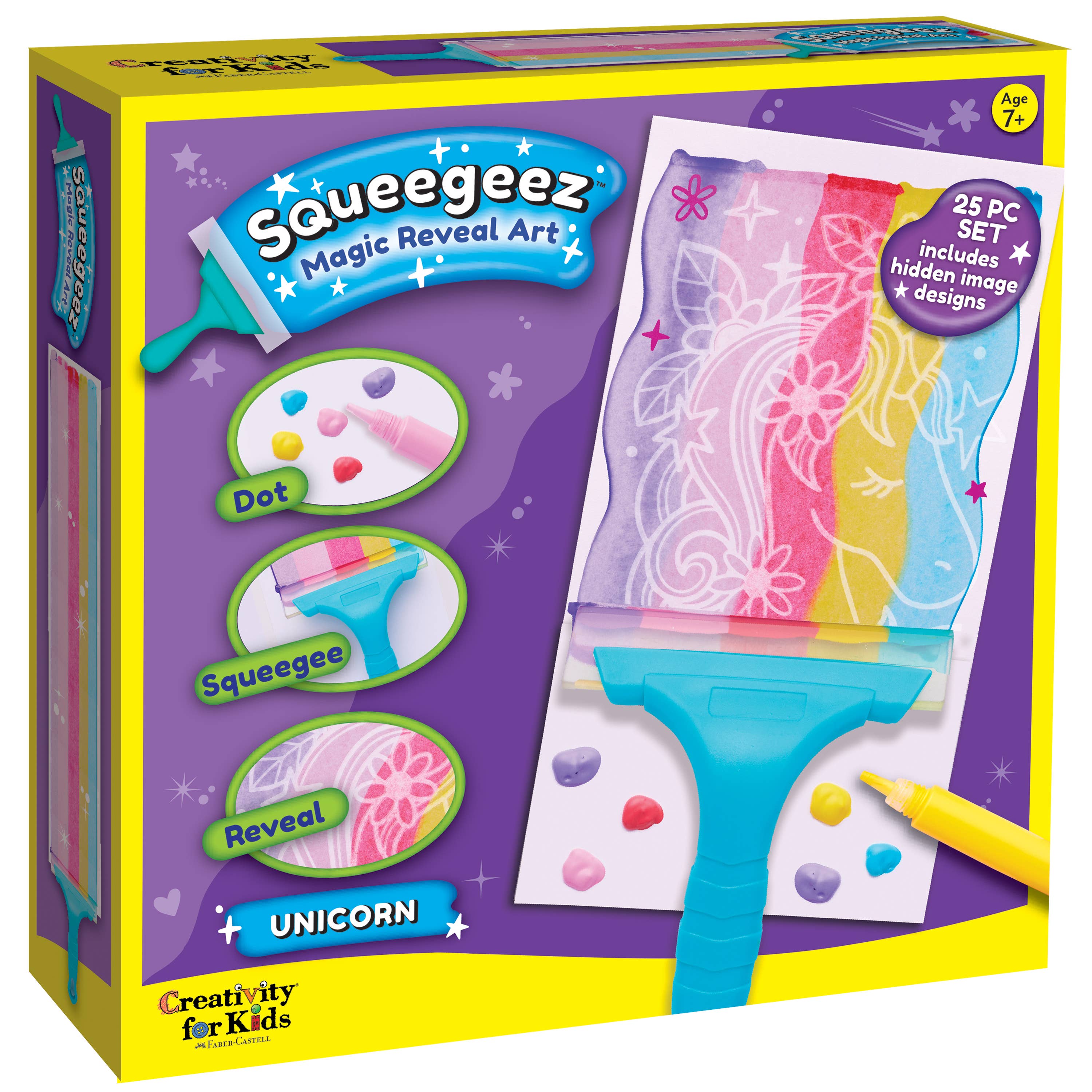 Squeegeez Magic Reveal Art Unicorn Paint Set for Kids