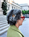 Hand-painted Mini Monarch Butterfly Claw Hair Clip | Eco-Friendly