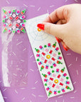 Jammin' Candy DIY Sticker Burst Bookmark