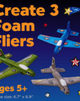 Stunt Squadron Foam Flyers Airplane Craft Kit for Kids