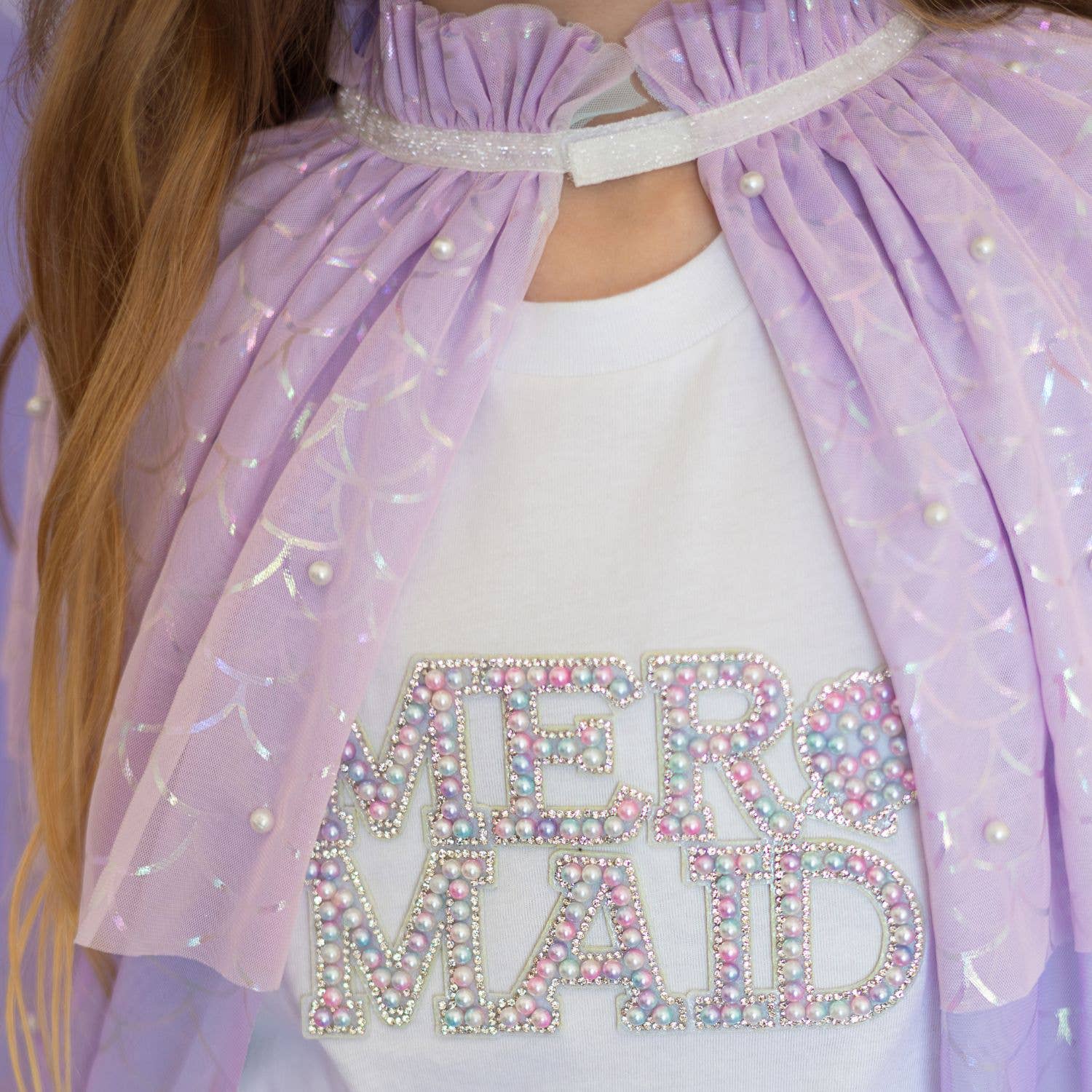 Mermaid Pearl Cape - Kids Dress Up Cape