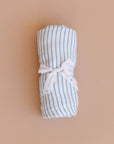 Blue Stripe Organic Cotton Swaddle