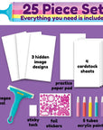 Squeegeez Magic Reveal Art Unicorn Paint Set for Kids