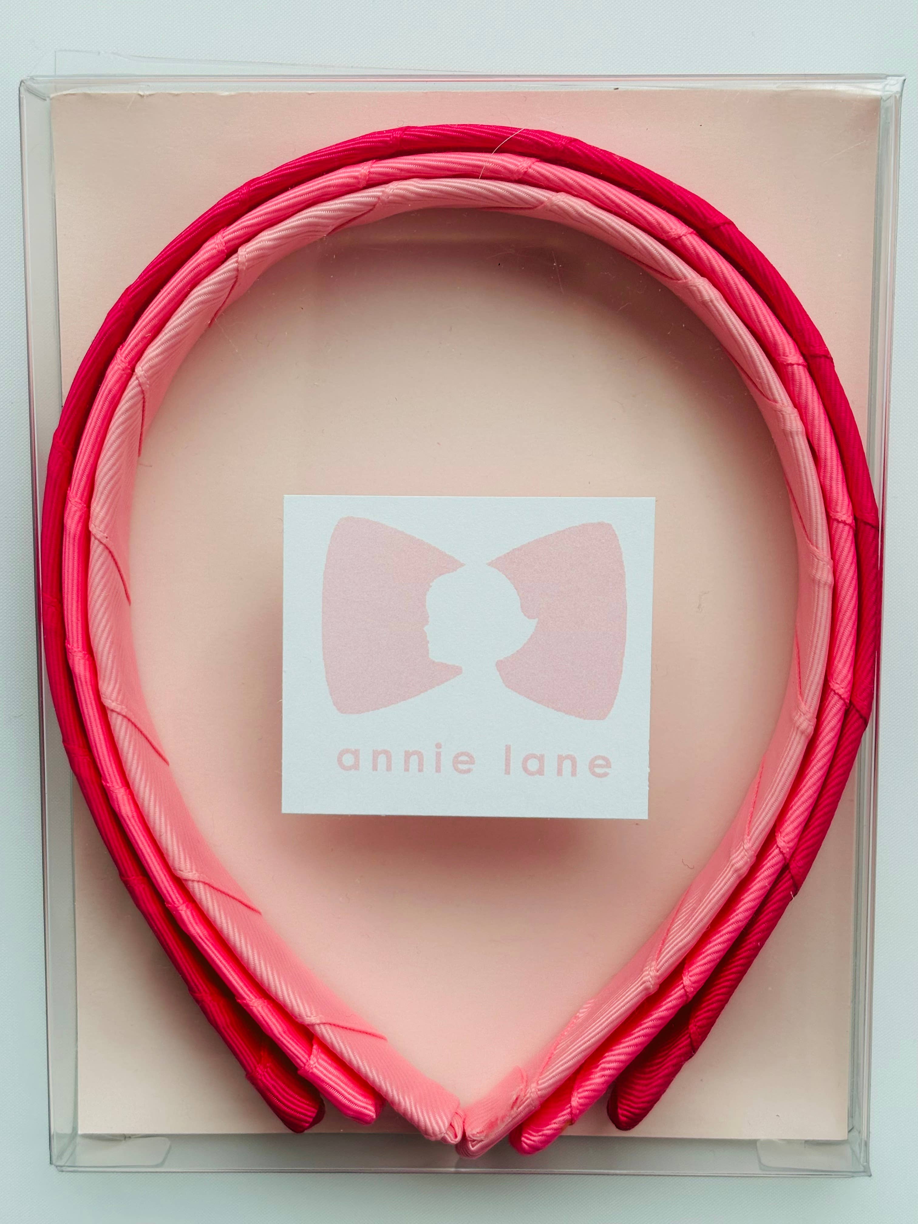 Set of 3 Headbands - Hot Pink, Sorbet &amp; Pink