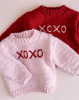 XOXO Sweater- Pink