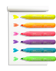 Heart Pops: Neon Highlighters (Set of 6)