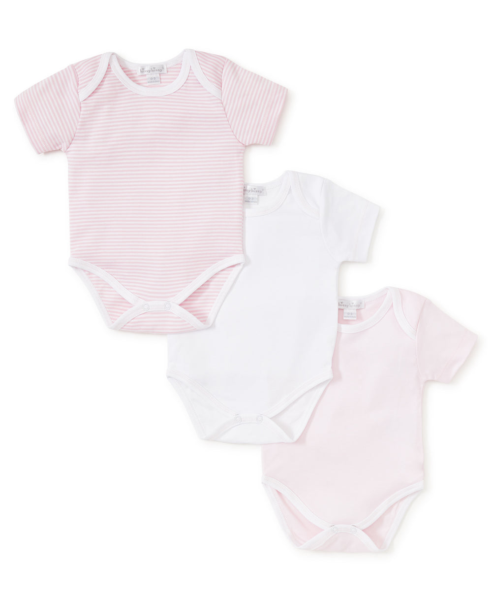 3 Pack Onesie Set- Pink